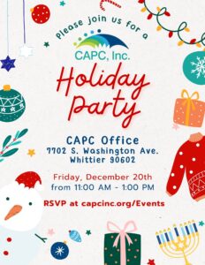 CAPC Holiday Party 2024 Flyer